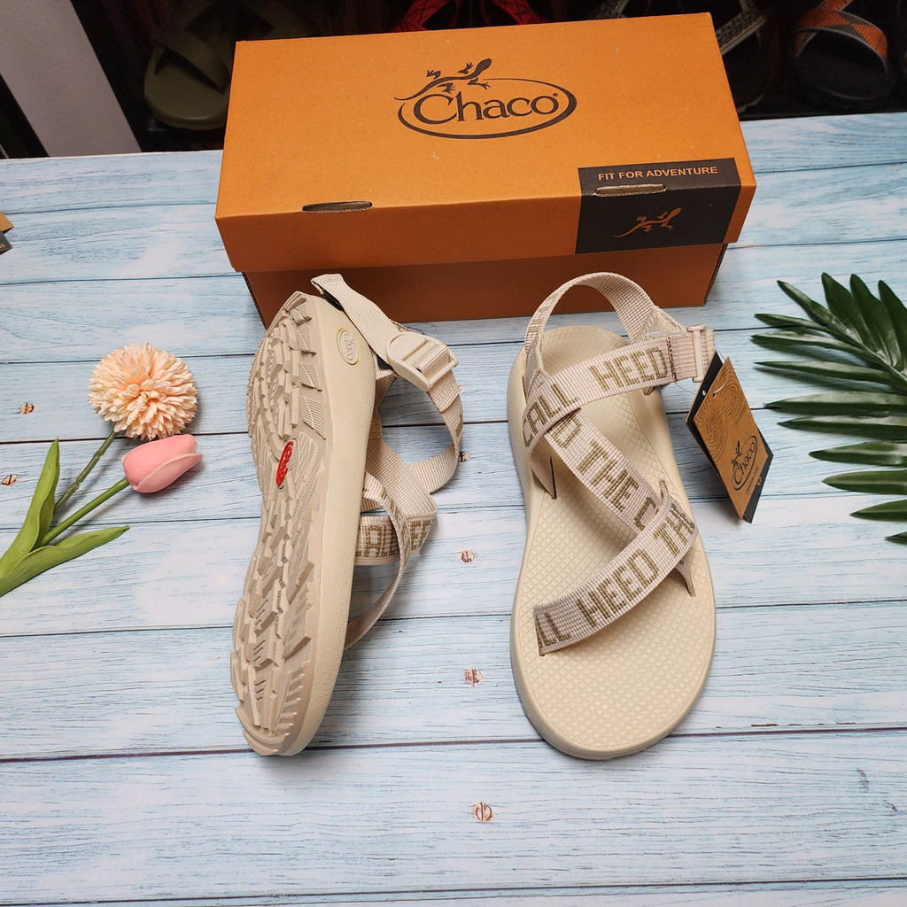 Dép Sandal Chaco Đế Thơm Hương Quế, Full Box Mã Trắng Chữ TG17