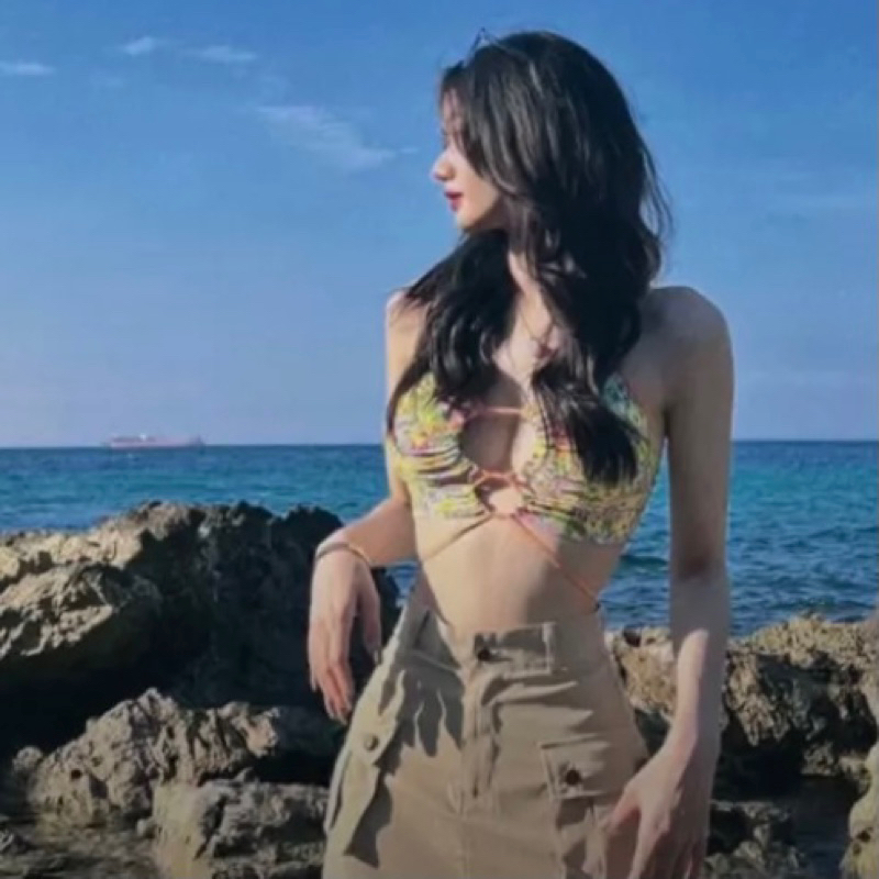 ÁO 2 DÂY CROPTOP KIỂU ÔM NGẮN HOẠ TIẾT HOA DỄ THƯƠNG PHONG CÁCH SEXY THỜI TRANG NỮ HÀN QUỐC Y2K GIÁ RẺ