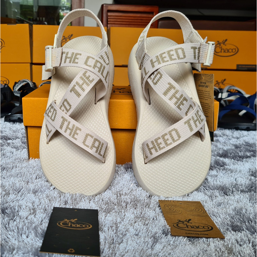 Dép Sandal Chaco Đế Thơm Hương Quế, Full Box Mã Trắng Chữ TG17