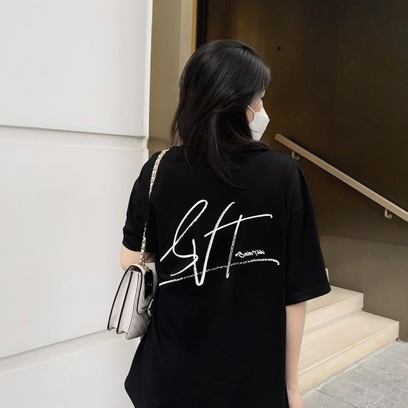 Áo thun nữ minimal MIR - Make It Rain svt40 cotton tay lỡ phong cách basic hiện đại trẻ trung
