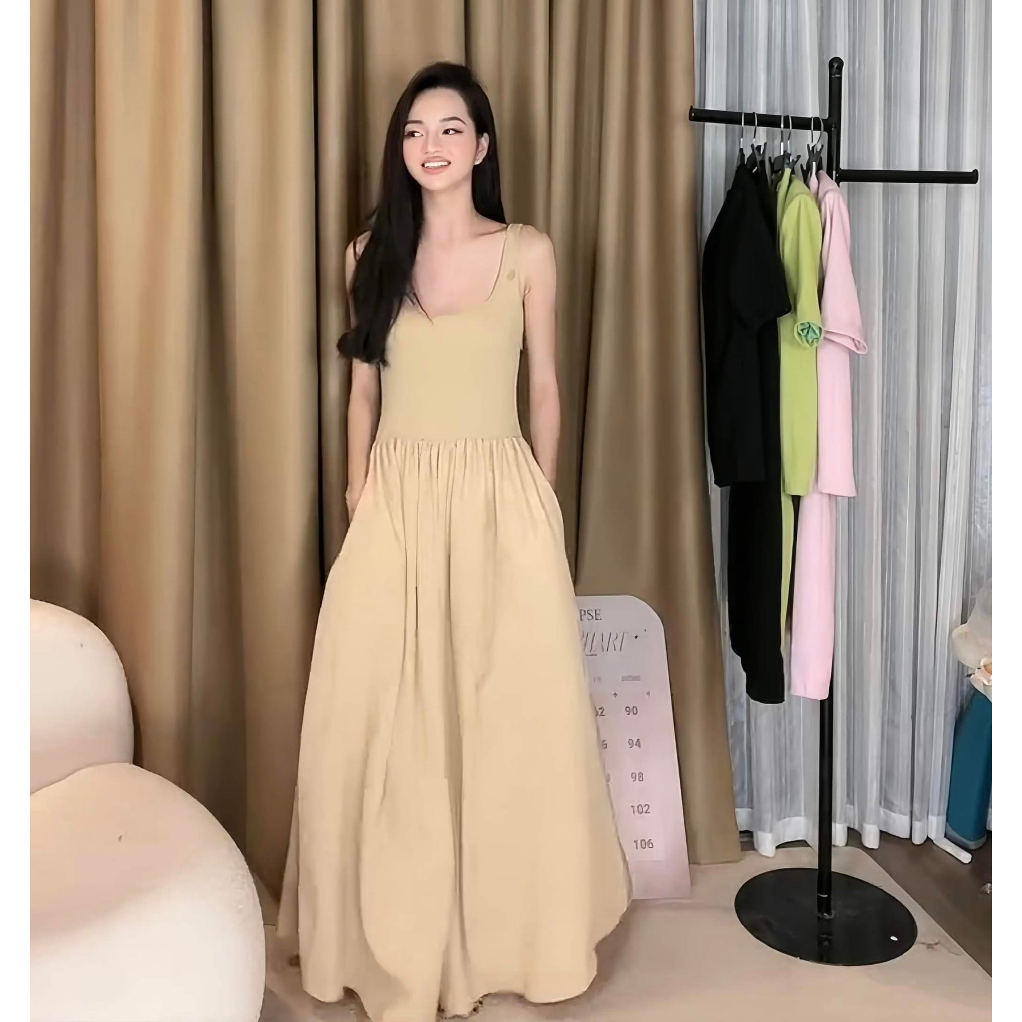 Váy Tanktop Nhún Ly Eo Xoè Eclipse Clothing Váy Hai Dây Chữ A Đi Biển Dạo Phố Du Lịch