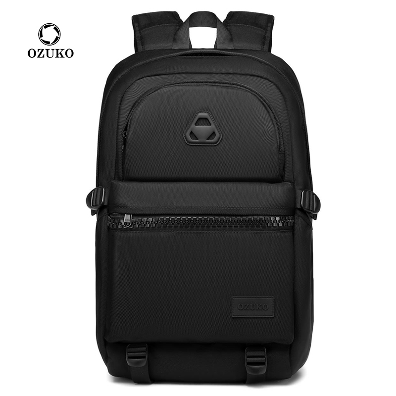 Balo đi học đi làm nam nữ OZUKO 9488 nhiều ngăn sức chứa lớn chất vải Oxford cao cấp chống nước quai đeo tản nhiệt
