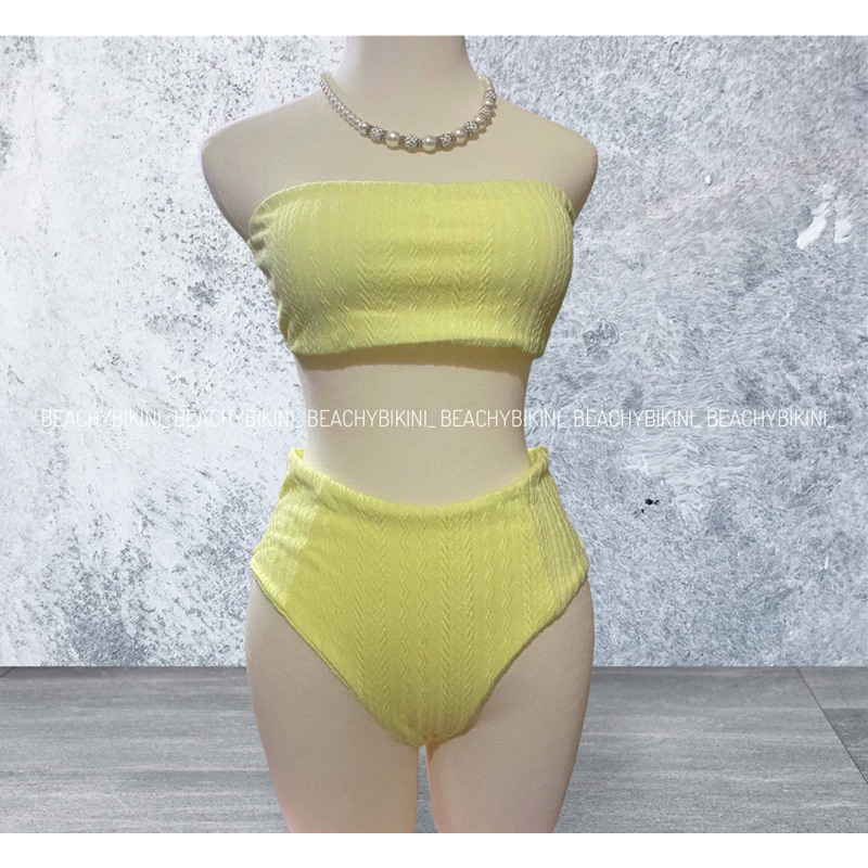 Set bikini 2 mảnh quây cạp cao tôn dáng