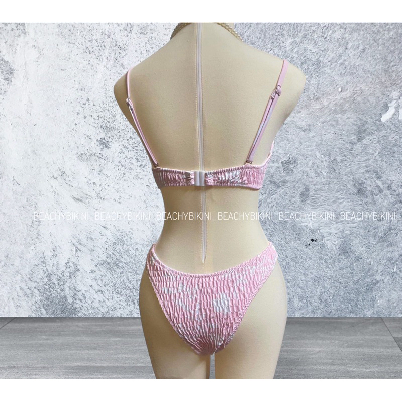 Set bikini 2 mảnh trơn có gọng