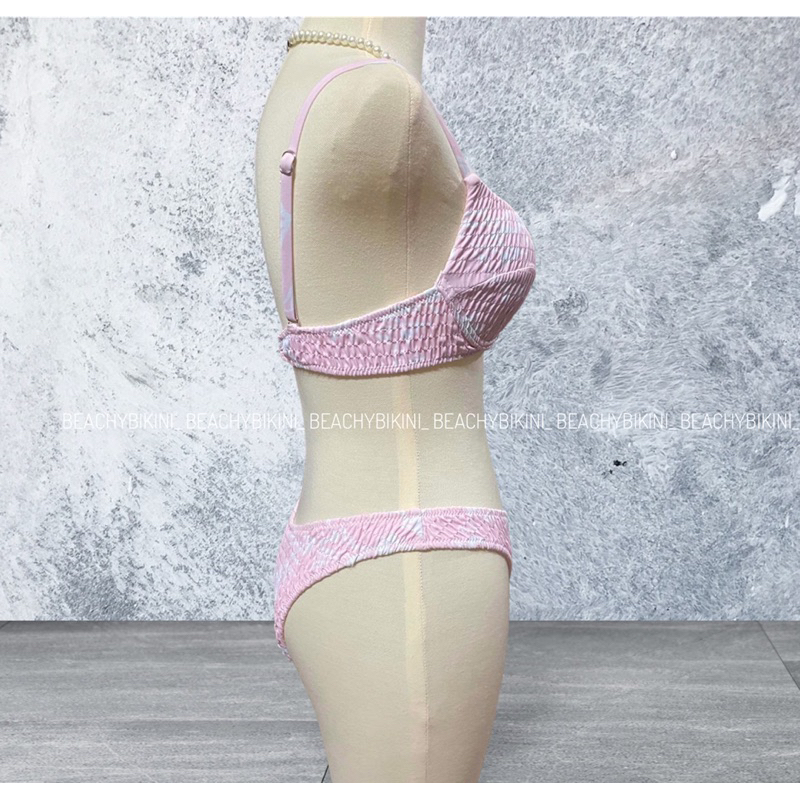 Set bikini 2 mảnh trơn có gọng