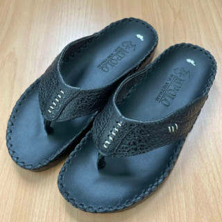 Dép lào xỏ ngón nam da bò thật 100% hàng xuất Thái MPOLO cao cấp, siêu bền bỉ chắc chắn.