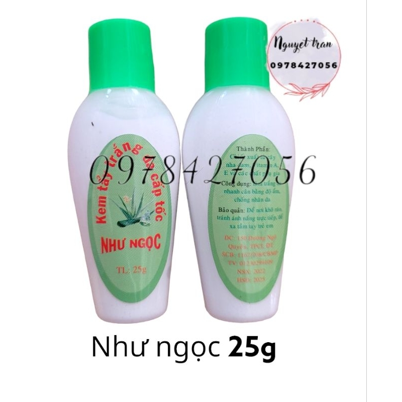 Kem tẩy trắng da như ngọc 25g