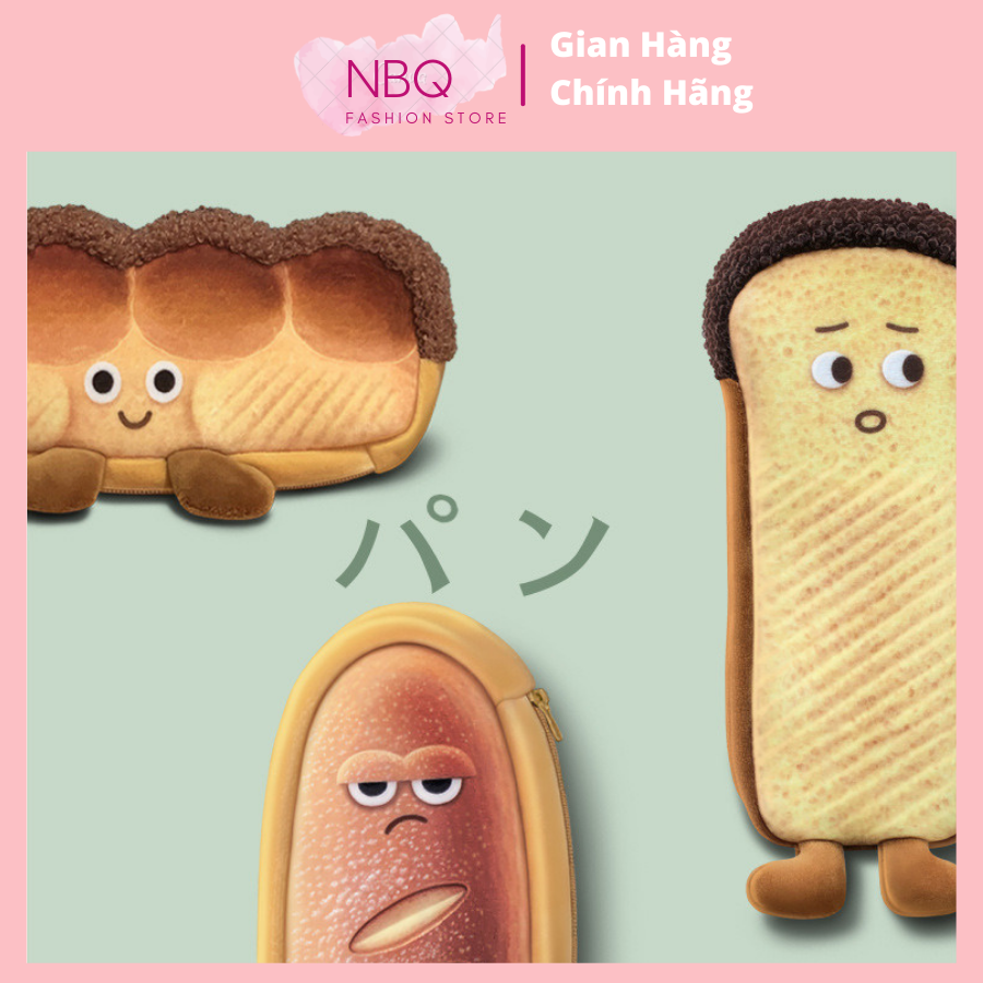 Túi Đựng Bút Hình Bánh Mì Ngộ Nghĩnh Dễ Thương Đa Cảm Xúc