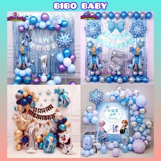Sét bóng trang trí sinh nhật cho bé gái chủ đề công chúa elsa, frozen  - BiBo baby