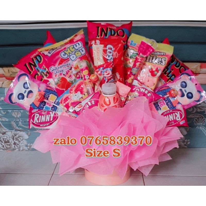 Bó hoa bánh kẹo , bó hoa tặng sinh nhật cho nữ,cho nam,cho mẹ