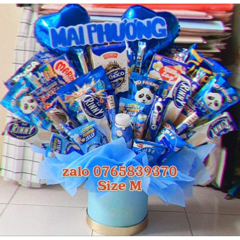 Bó hoa bánh kẹo , bó hoa tặng sinh nhật cho nữ,cho nam,cho mẹ