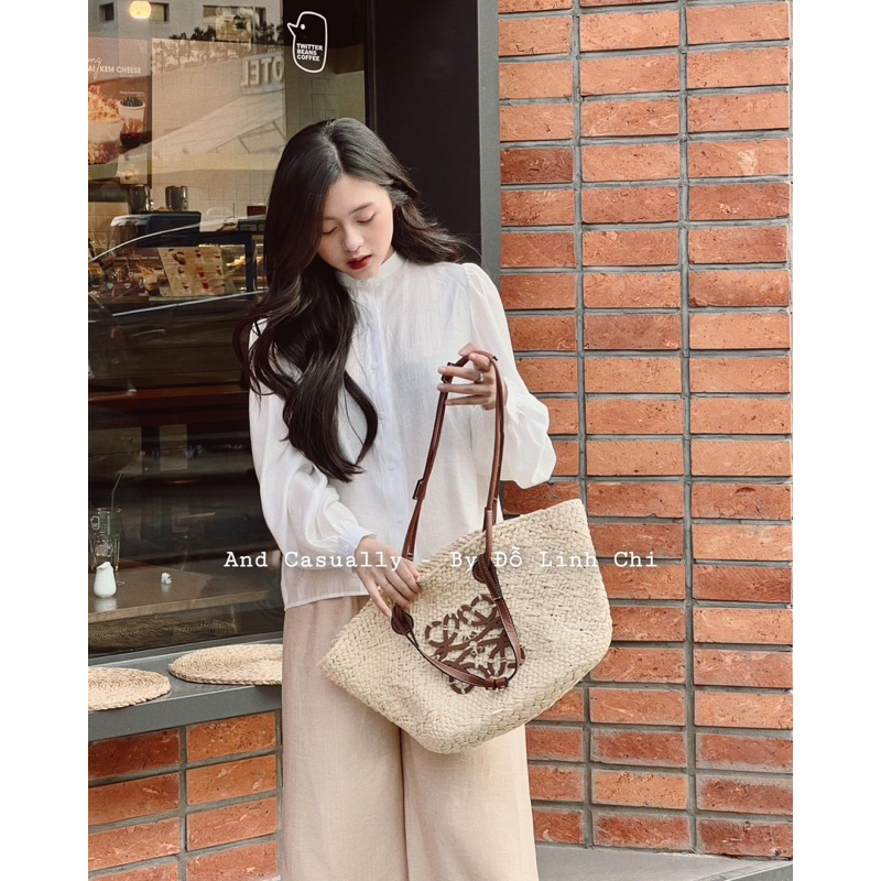 And Casually / Set áo tơ + quần đũi