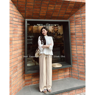 And Casually / Set áo tơ + quần đũi