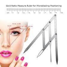 Thước đo kẻ vẽ lông mày tỉ lệ vàng , muốn đo lông mày được nhanh không thể thiếu thước tỉ lệ vàng được.