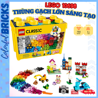 Lego 10698 / 10696 - Thùng gạch lớn / trung sáng tạo - Lego Classic Chính hãng