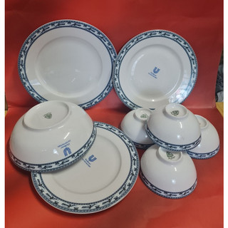 Tô chén dĩa chim lạc sứ minh long - bộ bàn ăn sứ minh long