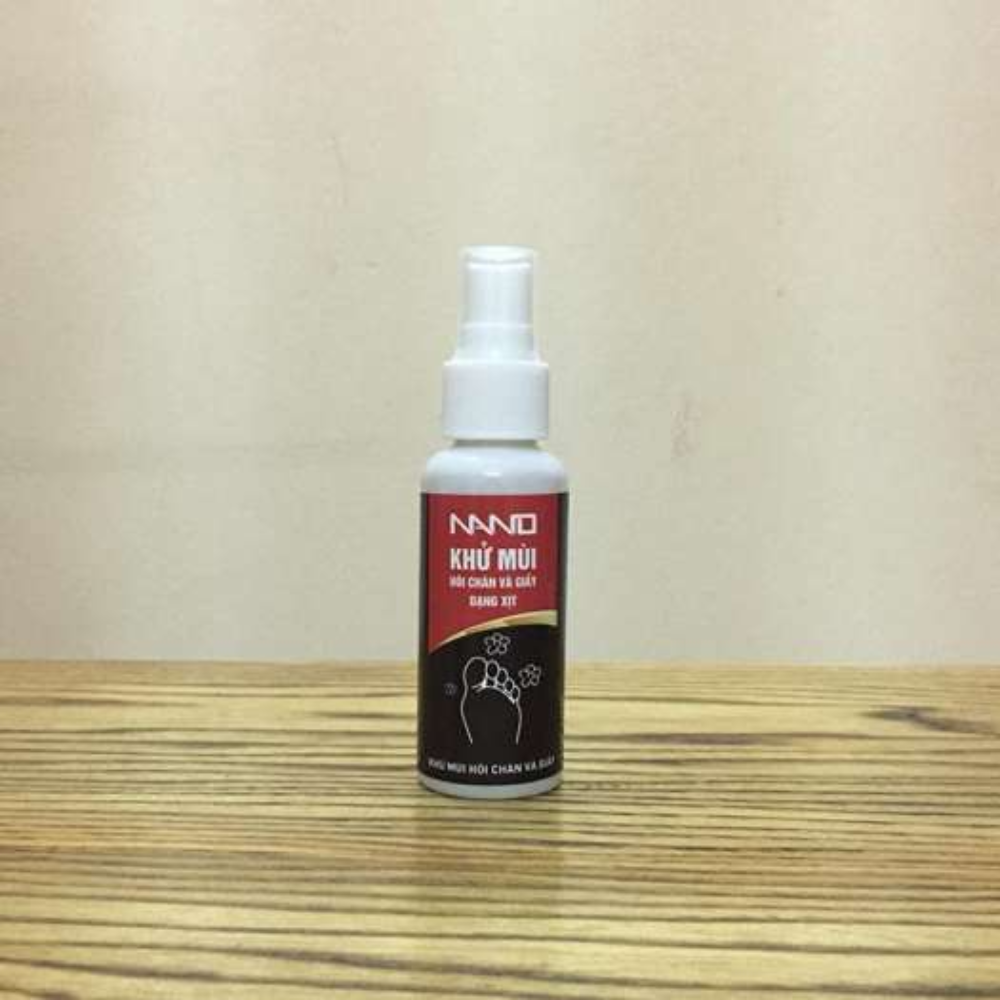 Xịt khử mùi hôi chân và làm sạch mùi giày Nano Bạc loại bỏ vi khuẩn, ngăn mồ hôi