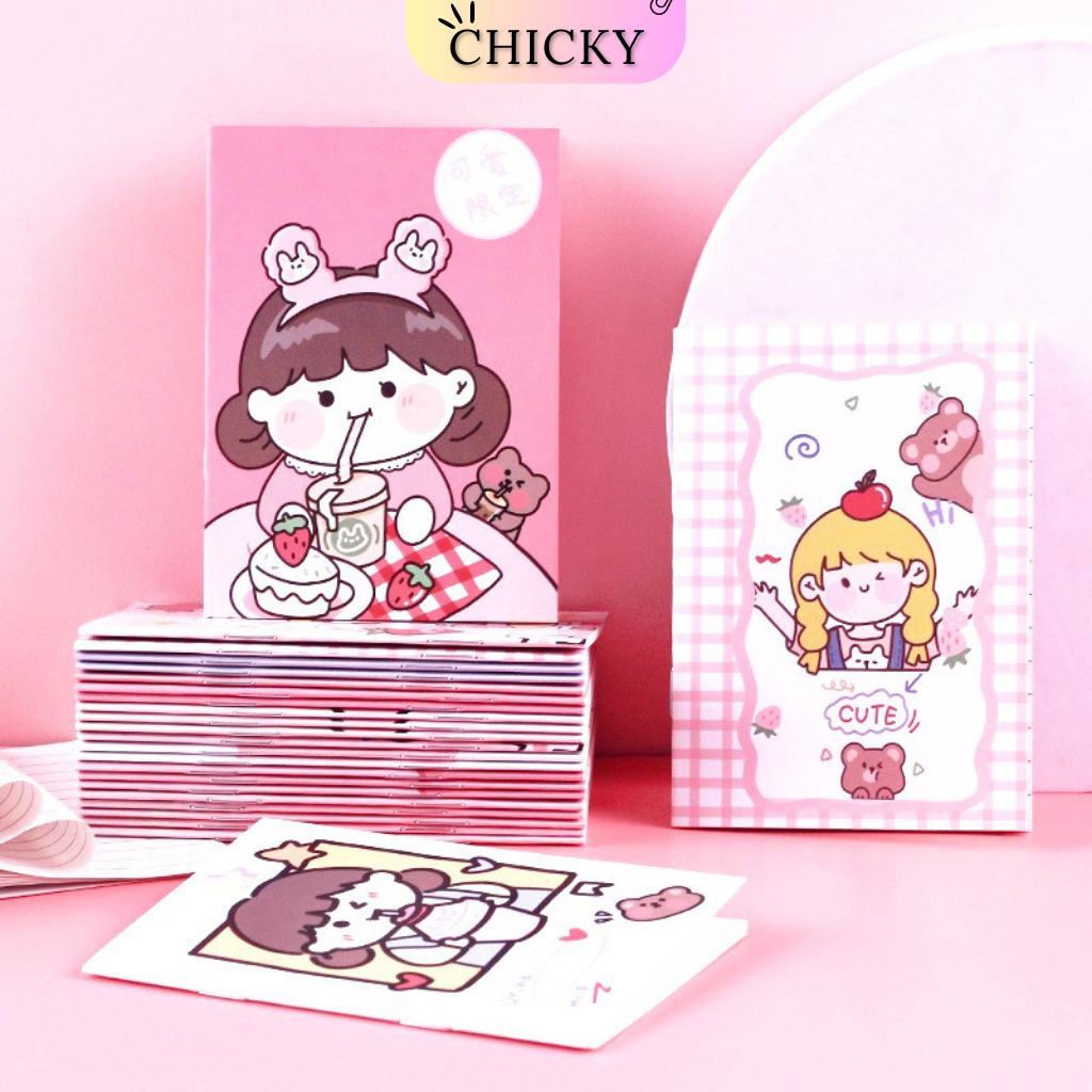 Sổ ghi chú A5, vở ghi chép học tập Chicky bìa in hoạt hình dễ thương