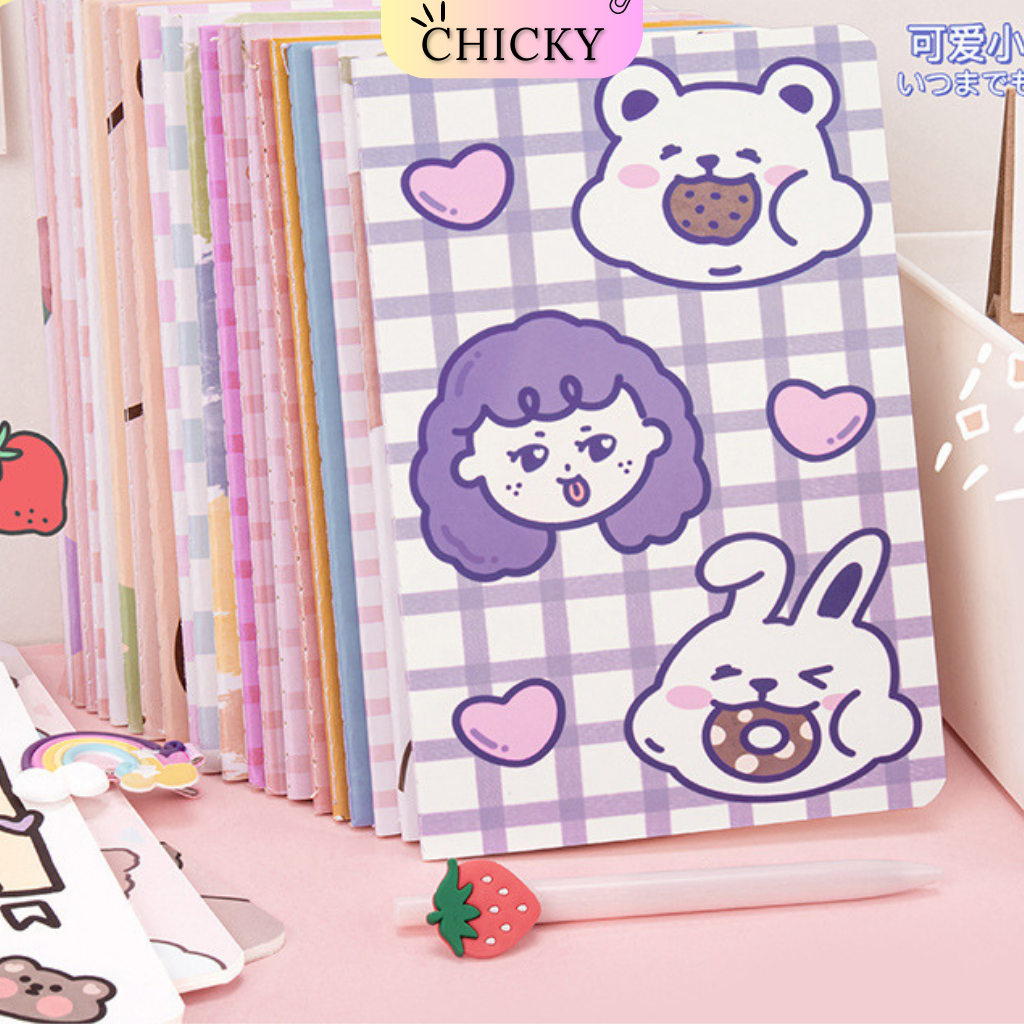 Sổ ghi chú A5, vở ghi chép học tập Chicky bìa in hoạt hình dễ thương