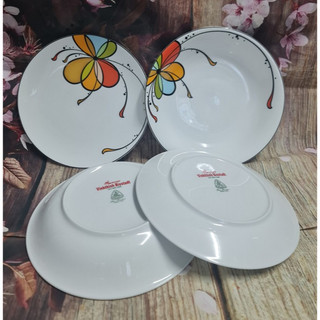 Dĩa sứ bóng bay trẹt 22cm minh long - dĩa sứ bóng bay sâu 23cm minh long