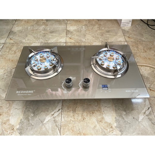 Bếp gas âm hẹn giờ 9 đầu đốt RH 499 ( mặt kính cường lực có thể đặt nổi đặt âm ) RH8218