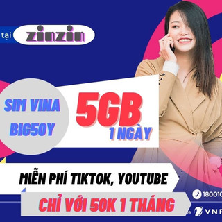 Sim big50y 5g/ngày miễn phí 14 tháng không cần nạp thêm tiền