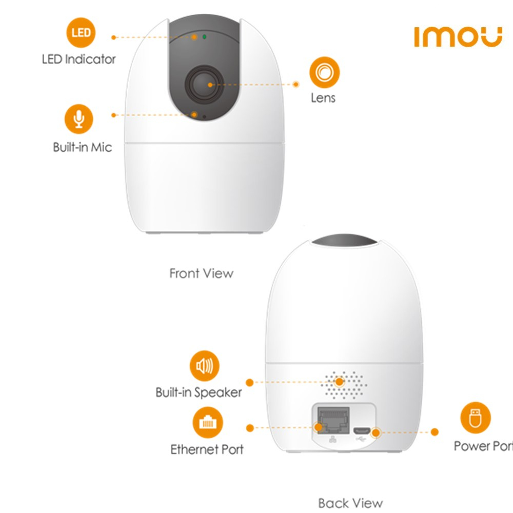Camera Wifi IMOU A22EP 2Mpx, Camera IMOU A42EP 4mpx, Camera Trong Nhà, Báo Động Đàm Thoại 2 Chều, Bảo hành 24 tháng