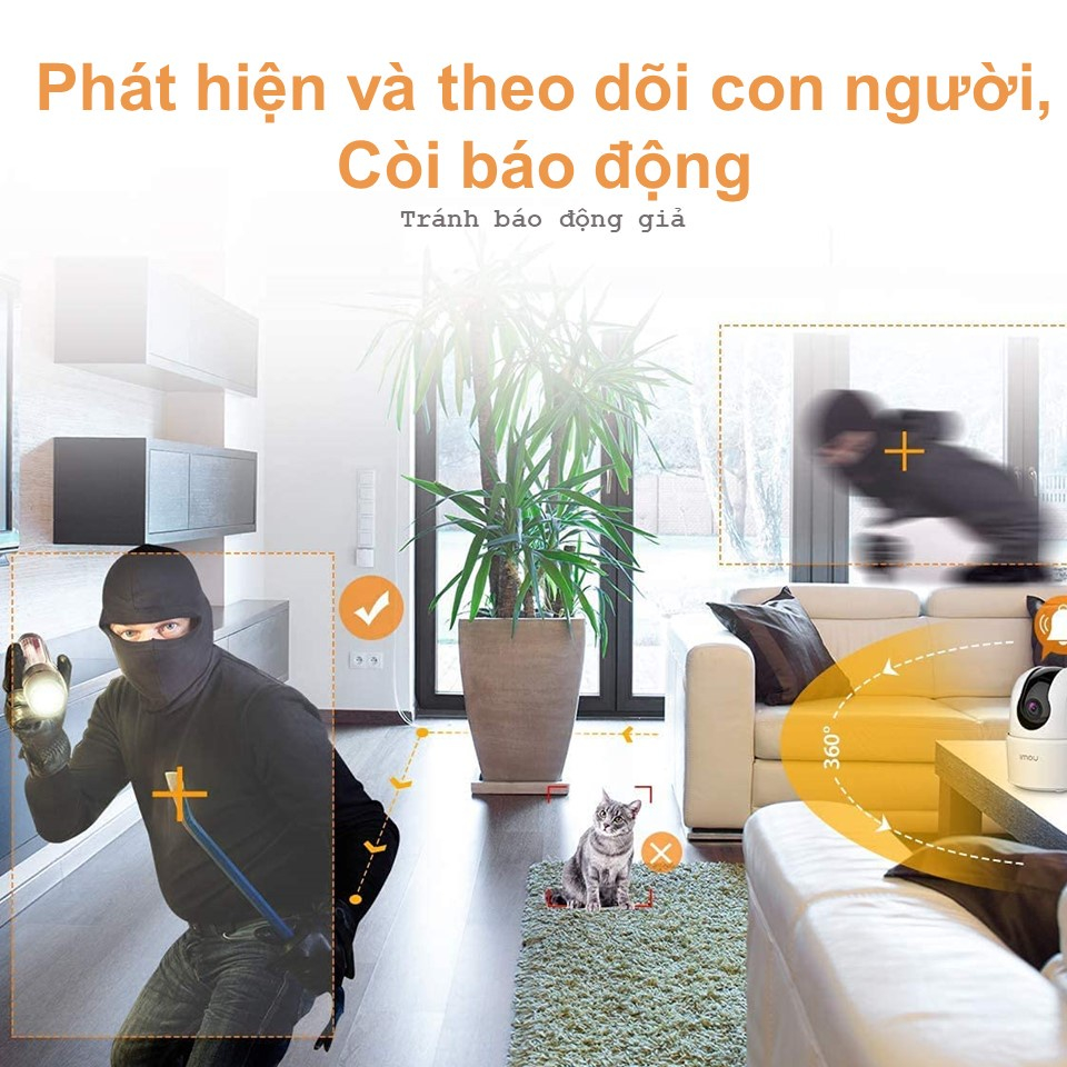 Camera Wifi IMOU A22EP 2Mpx, Camera IMOU A42EP 4mpx, Camera Trong Nhà, Báo Động Đàm Thoại 2 Chều, Bảo hành 24 tháng