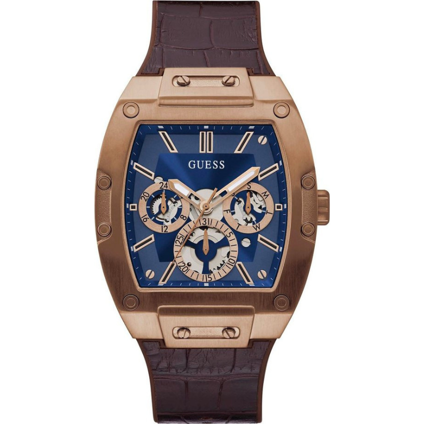 Đồng hồ nam đeo tay thời trang chống nước dây cao su GUESS GW0202G2 mạ carbon size 43 x 51mm fullbox , vỏ thép không gỉ