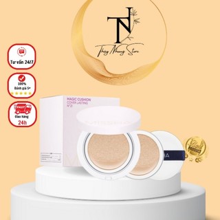 Phấn nước kiềm dầu missha magic cushion cover lasting màu hồng 17g