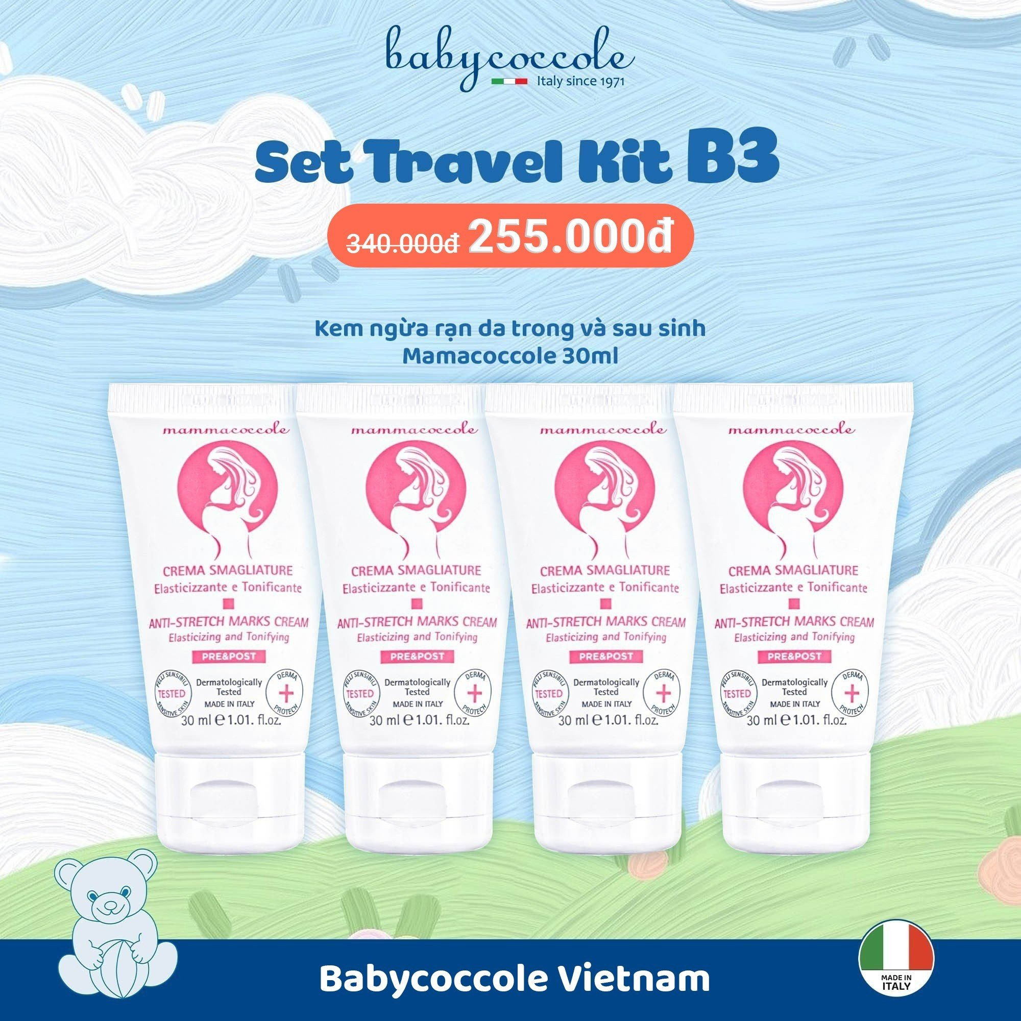 Travel Kit bộ chăm sóc cá nhân &amp; du lịch cho bé Babycoccocle 0M+