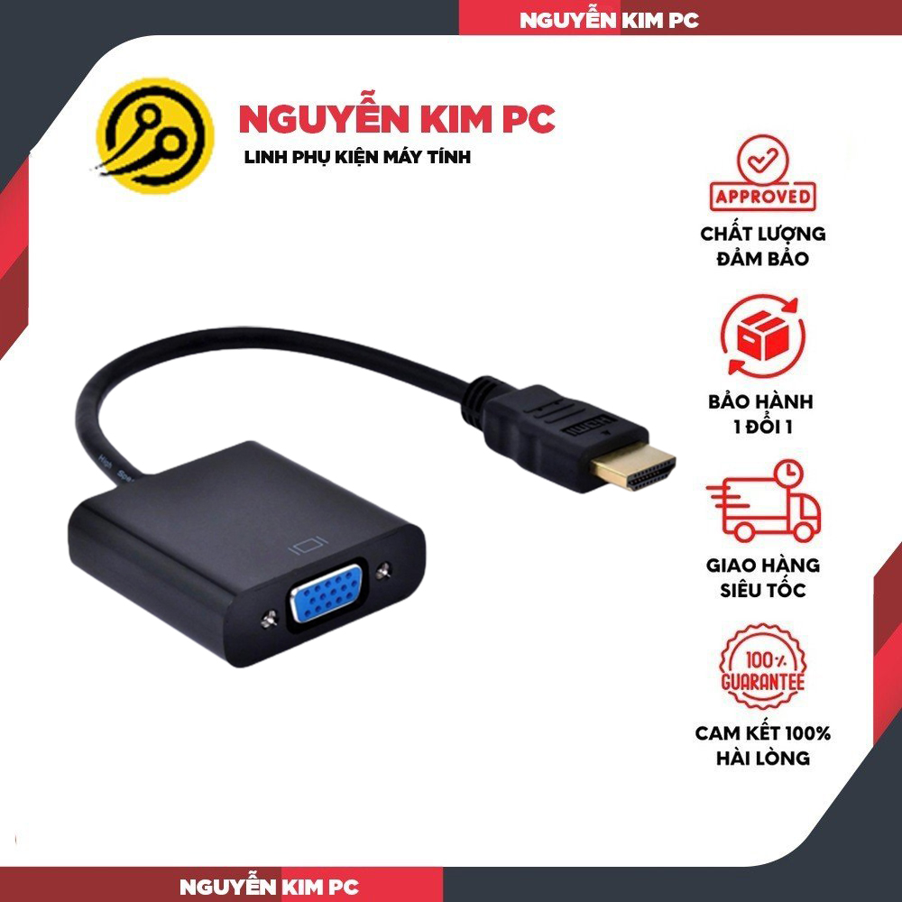 Cáp chuyển đổi tín hiệu HDMI to VGA