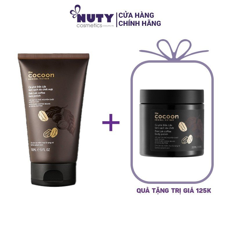 Tẩy Tế Bào Chết Mặt Cà Phê Đắk Lắk Cocoon (150ml)