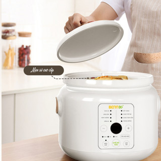 Nồi lõi sứ hầm chậm, nồi hầm cháo cho bé, nồi ninh xương nồi nấu chậm Bennix