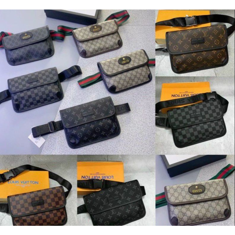 Túi Đeo Chéo vân dệt tag da - Túi Chéo cao cấp Cho Nam