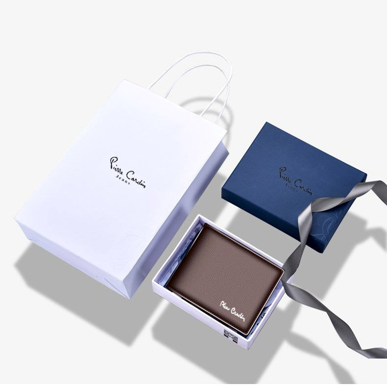 Hỏa tốc - Ví / bóp da nam thời trang cao cấp - Bộ quà tặng chuyên dụng full túi hộp y hình