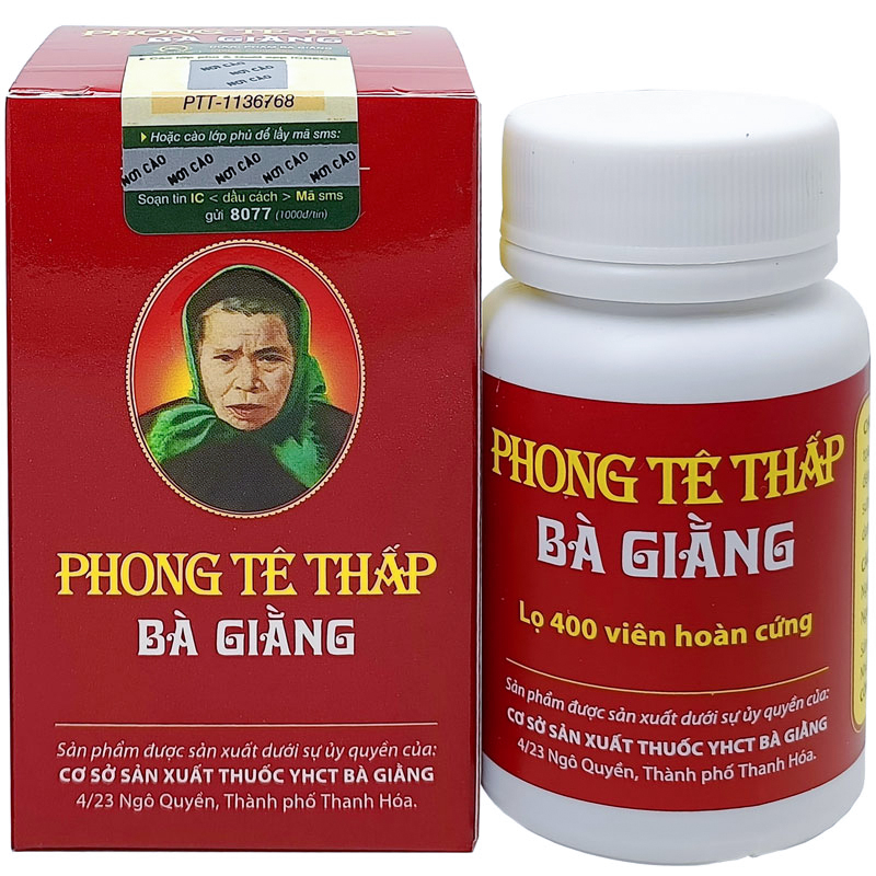 Viên uống Phong Tê Thấp Bà Giằng Hộp - Giảm Đau Xương Khớp