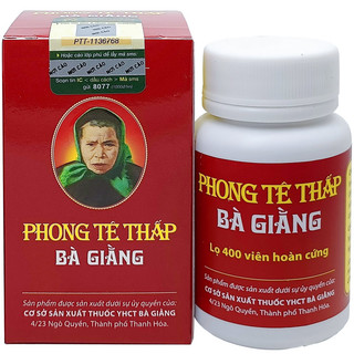 Viên uống phong tê thấp bà giằng hộp - giảm đau xương khớp