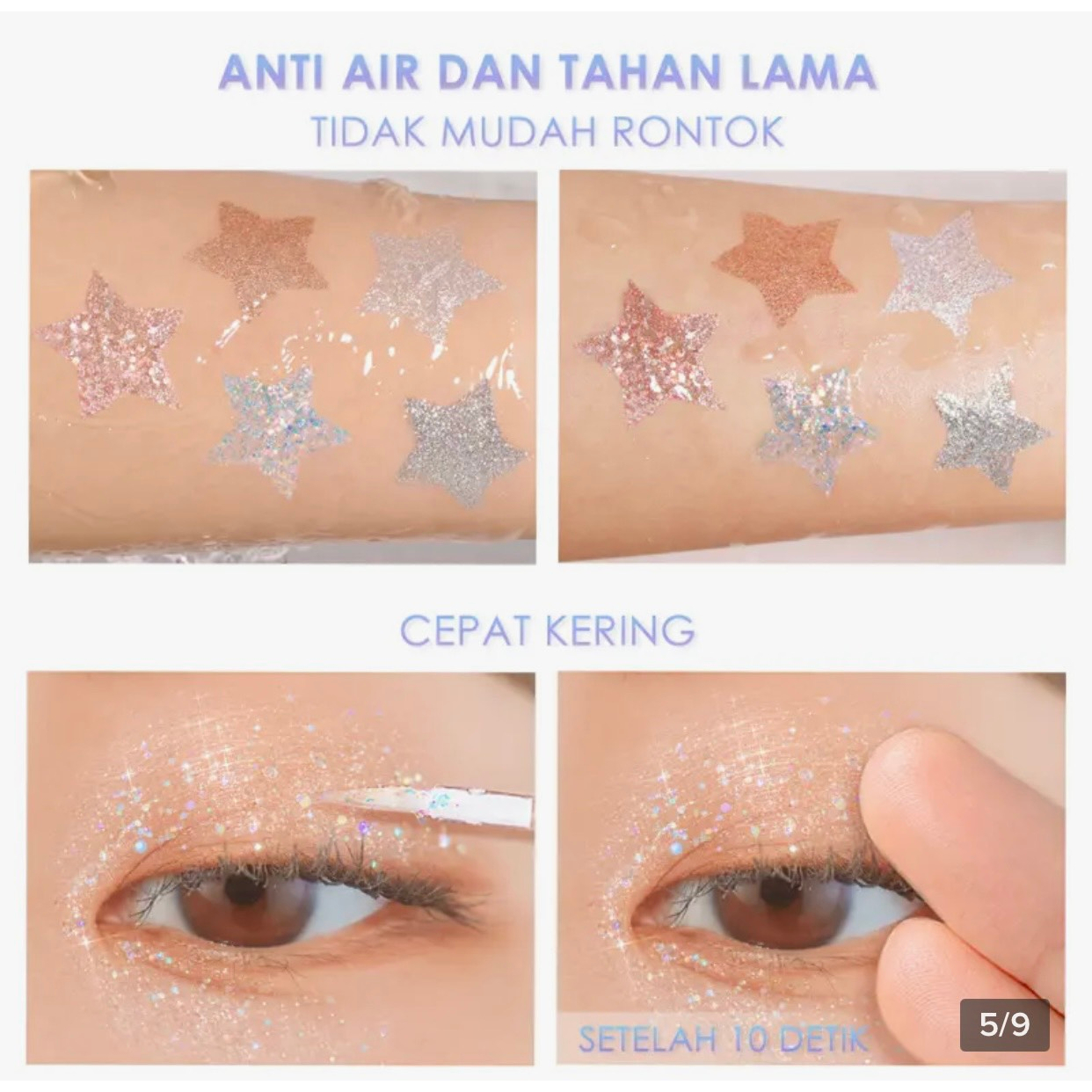 Nhữ Mắt Dạng Lỏng Focallure, Nhũ mắt kim tuyến Chống Thấm Nước Nhanh Khô Độ Bão Hòa Cao - FA195