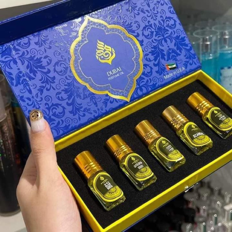 SET 5 CHAI TINH DẦU NƯỚC HOA DU-BAI MINI