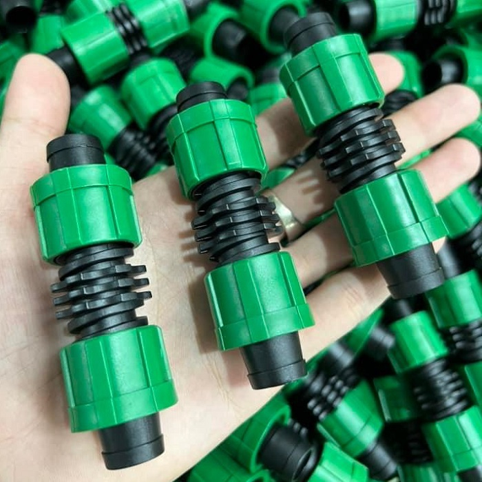 Nối nhỏ giọt vặn ống 16mm - Kết nối dây nhỏ giọt 16mm khớp nối ren vặn