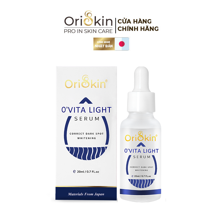 Serum Mờ Thâm Trắng Da Kiềm Dầu Se Khít Lỗ Chân Lông Oriskin O’vita Light Serum 20ml