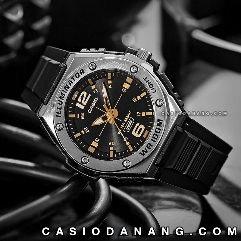 Đồng hồ nam dây nhựa Casio chính hãng Anh Khuê MWA-100H-1A2VDF
