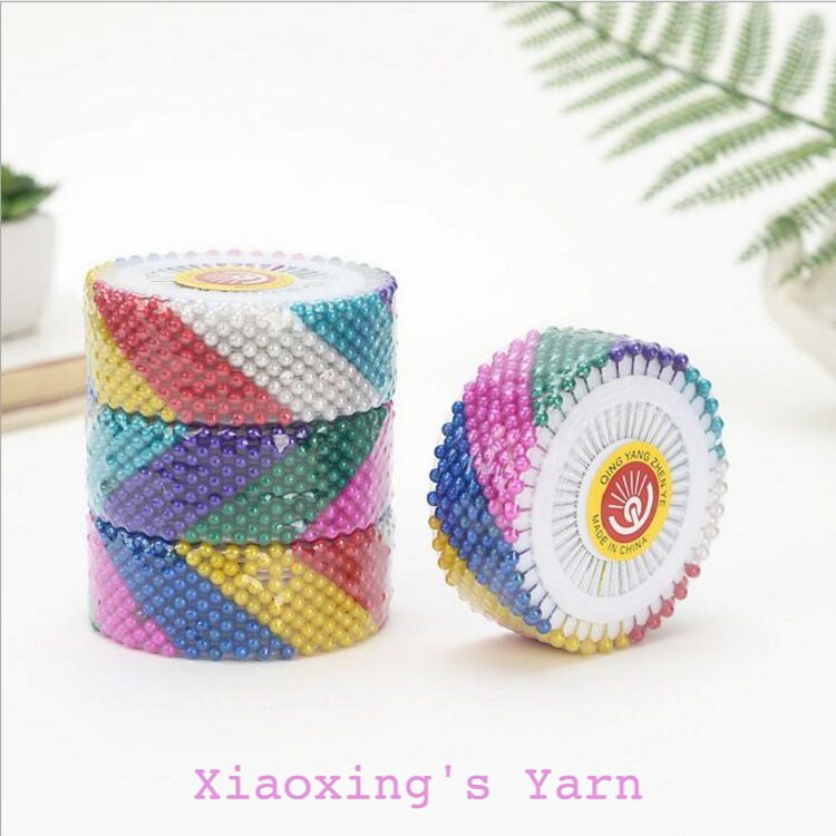 Vỉ 40 kim định vị, ghim cố định nhiều màu sắc dùng khâu ráp thú bông, búp bê tiện lợi đan móc len | Xiaoxingyarn