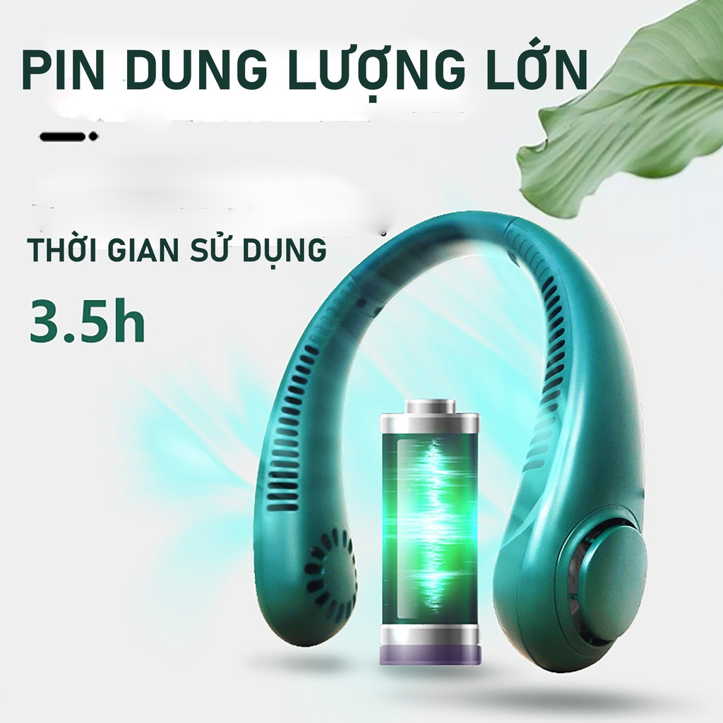 Quạt Cầm Tay Mini Đeo Cổ USB Hiện Đại, Nhỏ Gọn Tiện lợi Siêu Mát