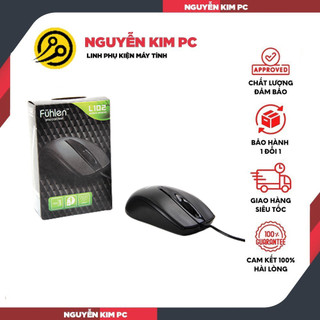 Chuột máy tính giá rẻ fuhlen l102 nhập khẩu bảo hành 12 tháng