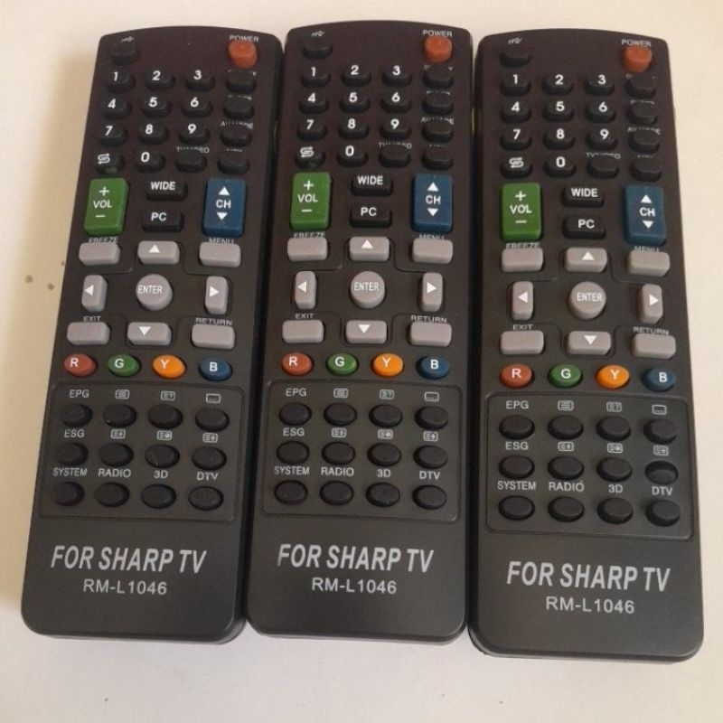 Remote điều khiển tivi Sharp RM-L1046.