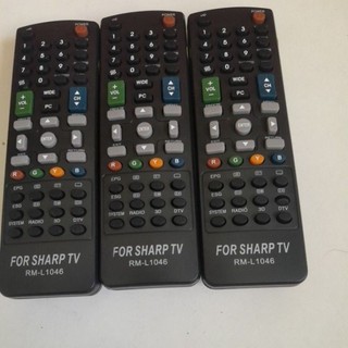 Remote điều khiển tivi Sharp RM-L1046.