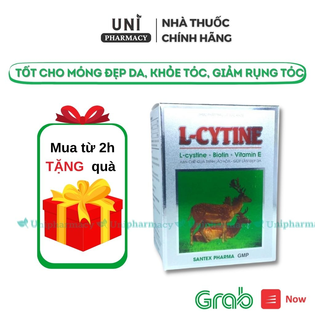 L-CYSTINE Hỗ trợ giảm sạm da tàn nhang mề đay chống lão hóa Hàng Chính Hãng (hộp 12vỉ* 5 viên)
