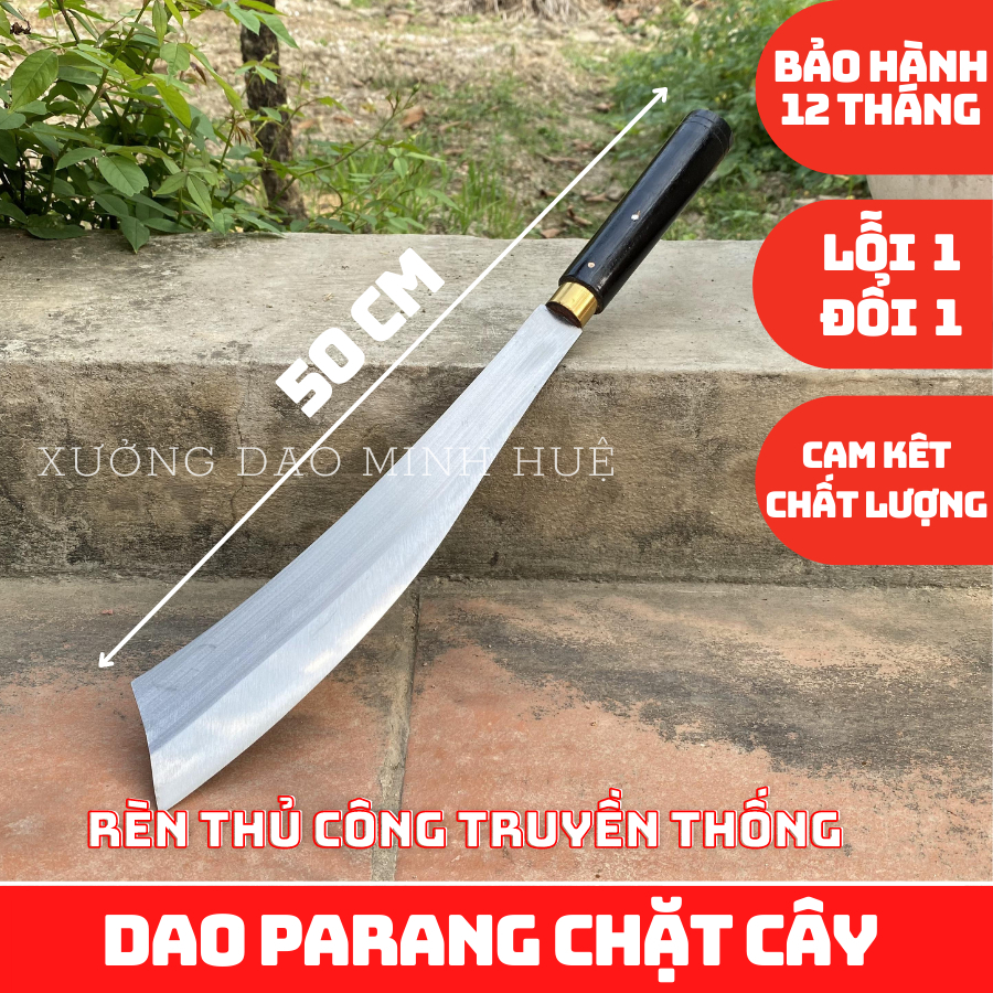Dao Parang Chặt Cây, Phát Cây, Thép Nhíp Carbon, Dài 50cm